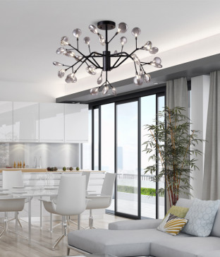 라리아 33등 직부조명 거실등 (99W 전구포함 전구색)