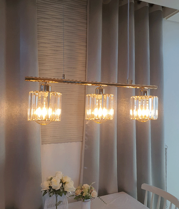 블리츠 3등 골드 크리스탈식탁등 (사각, 원형) 