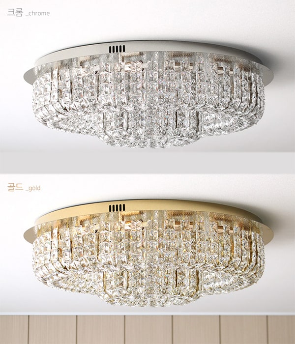 베네 크리스탈 20등 거실 직부등 800Ø